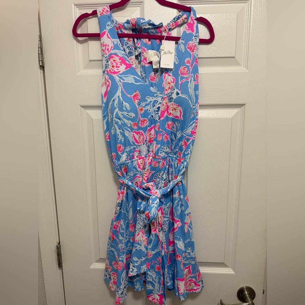 NWT LARGE Camri Halter Romper in Multi Bahamian Rhapsody - Lilly Pulitzer